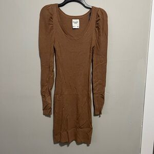 Abercrombie & Fitch Brown Long Sleeve Dress